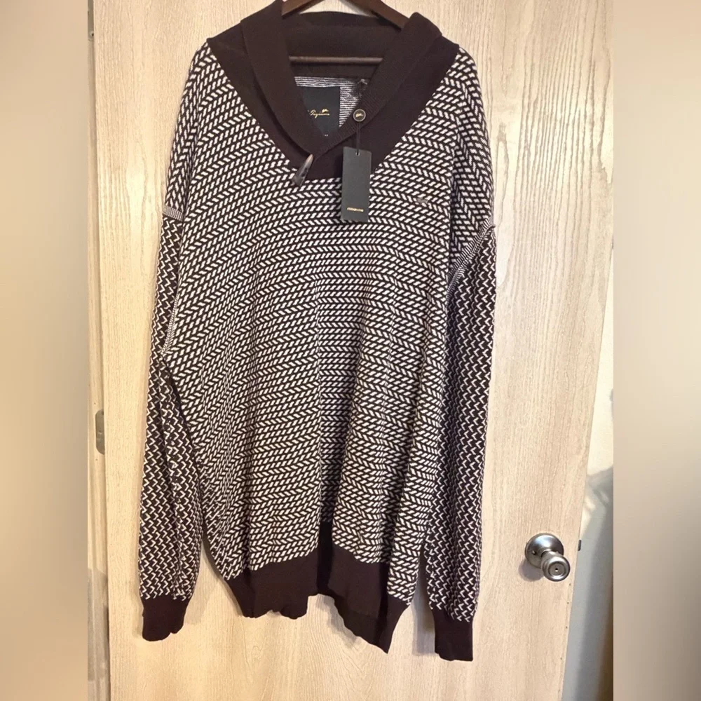 A. Tiziano Premium Men’s Shawl Collar Sweater – 6XL – NWT